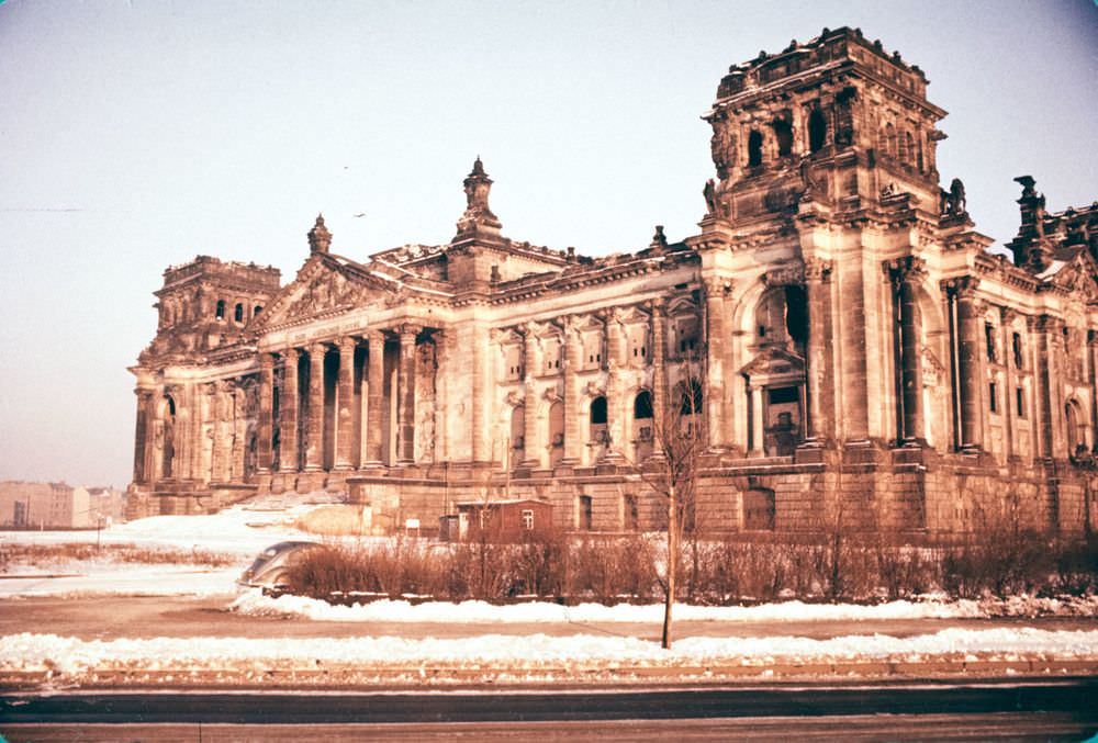 The scene during the winter of 1956 was bleak.