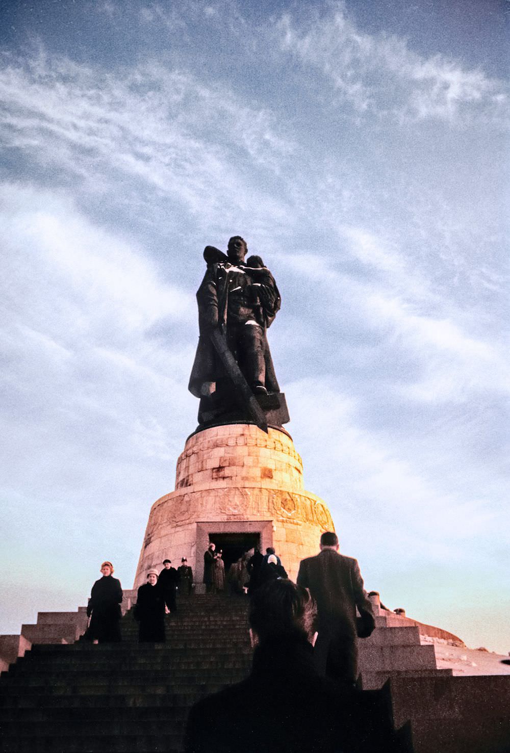 Jumping back in time, this picture was taken the previous winter, at the Soviet War Memorial at Treptower Park, in Berlin.