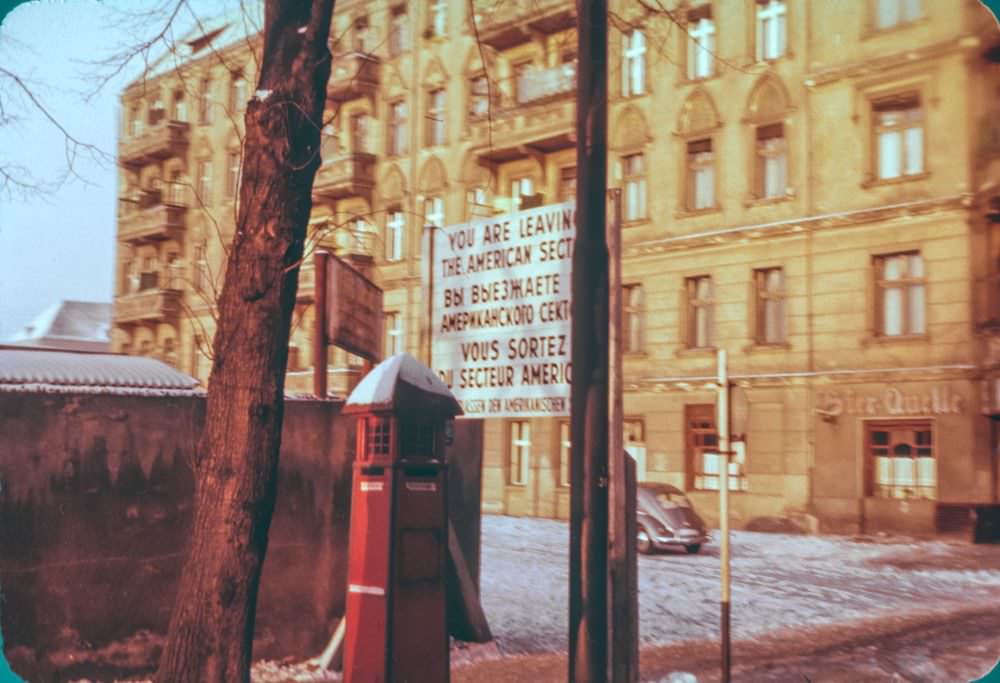 The Berlin Wall was still some years away from being erected in the winter of 1956