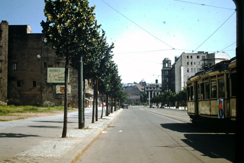 Potsdamerplatz at end of street