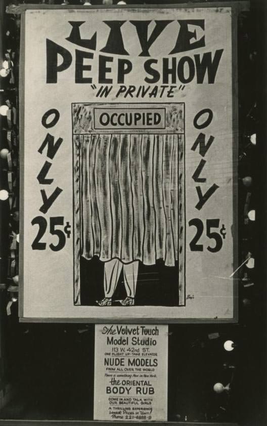 Selling Sex in New York City: Advertisements of Clubs, Peep Shows and Cheap Thrills on 42nd Street, 1970s and 1980s