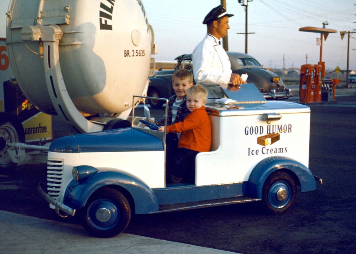 There’s a lot to enjoy in this one. Me and my older brother, Jim, somewhere in Southern California, 1954.