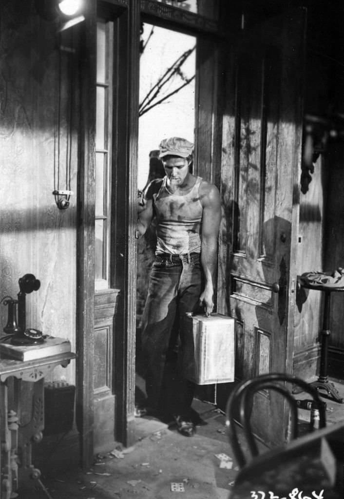 Marlon Brando in a scene from 'A Streetcar Named Desire', 1951.