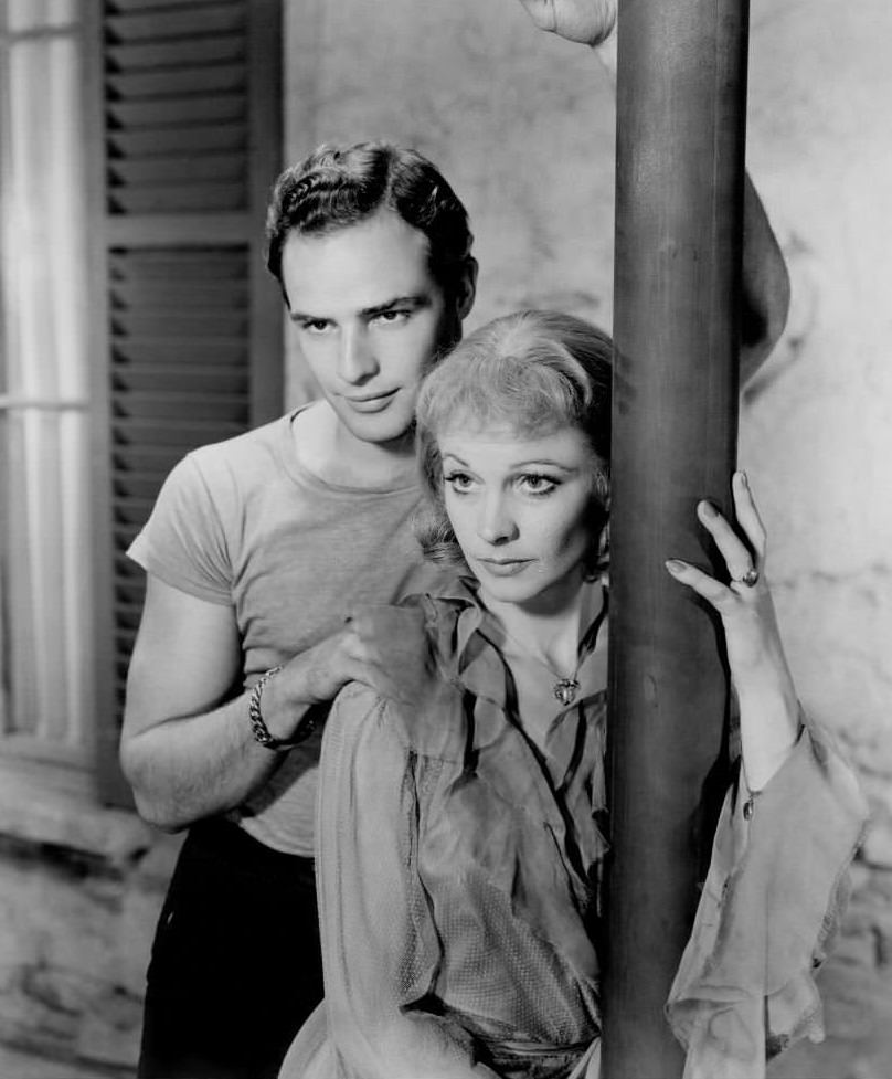 Marlon Brando and Vivien Leigh in 'A Streetcar Named Desire'