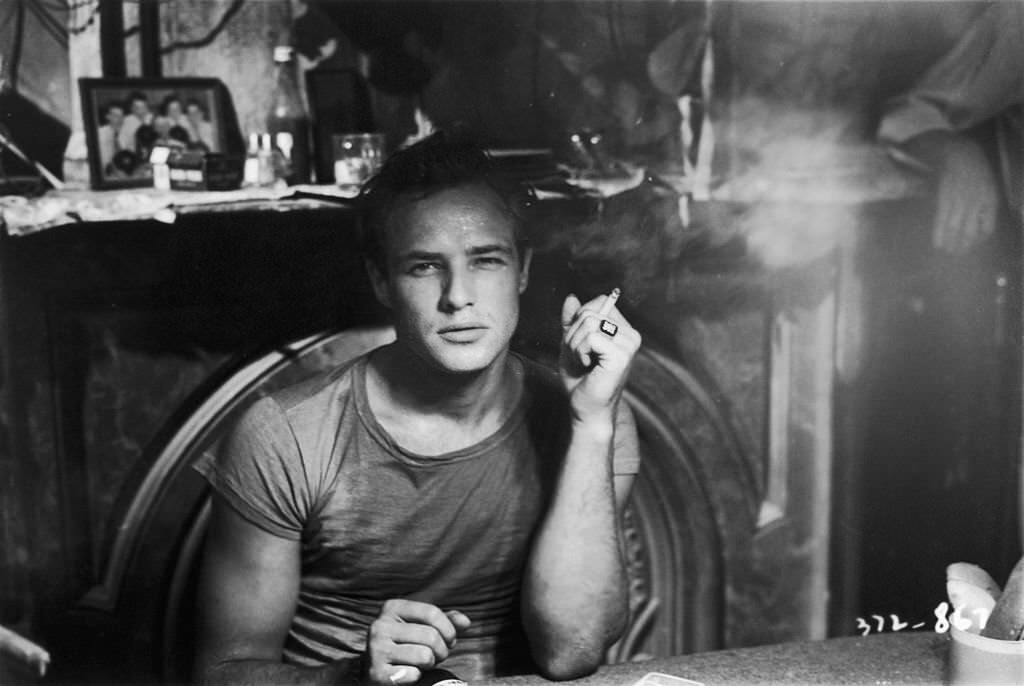 Marlon Brando in a scene from 'A Streetcar Named Desire', 1951