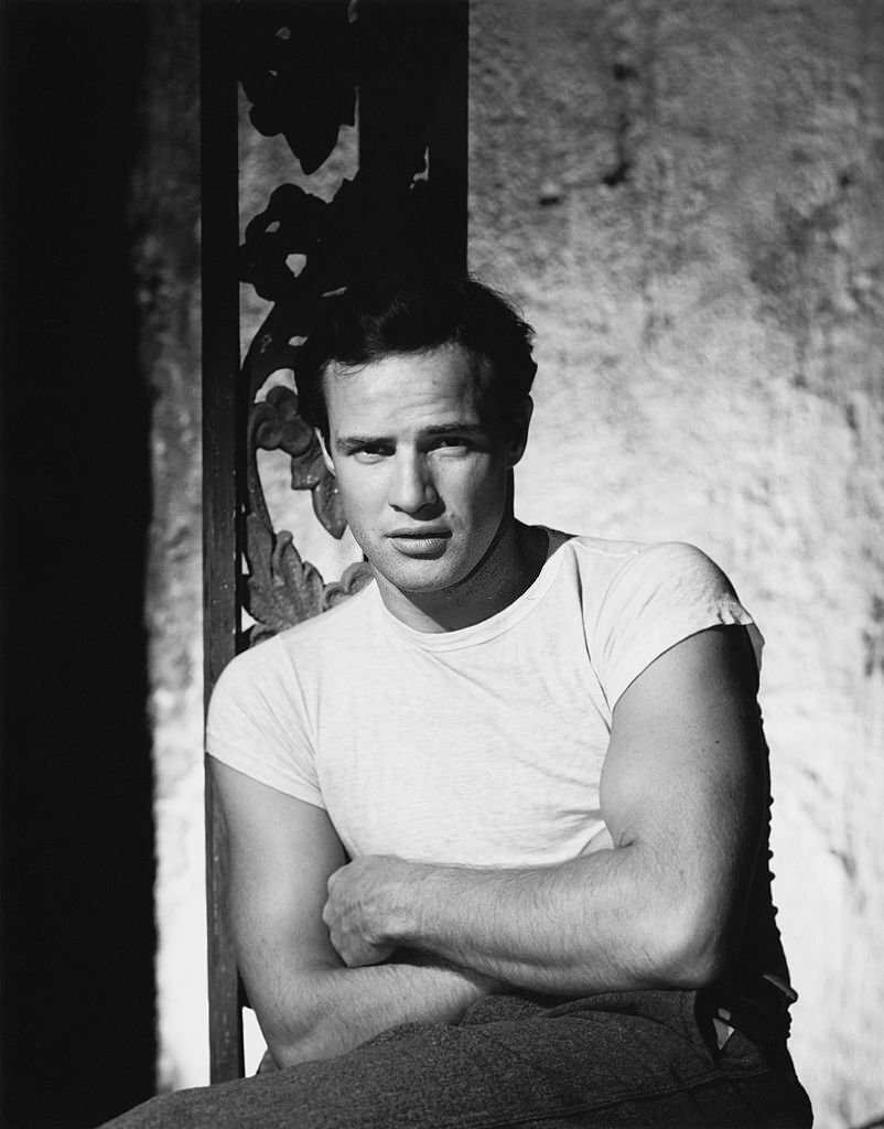 Marlon Brando in character as Stanley Kowalski in the film 'A Streetcar Named Desire', 1950.