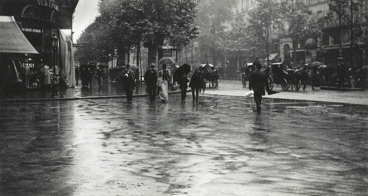 A Wet Day on the Boulevard, Paris, 1894