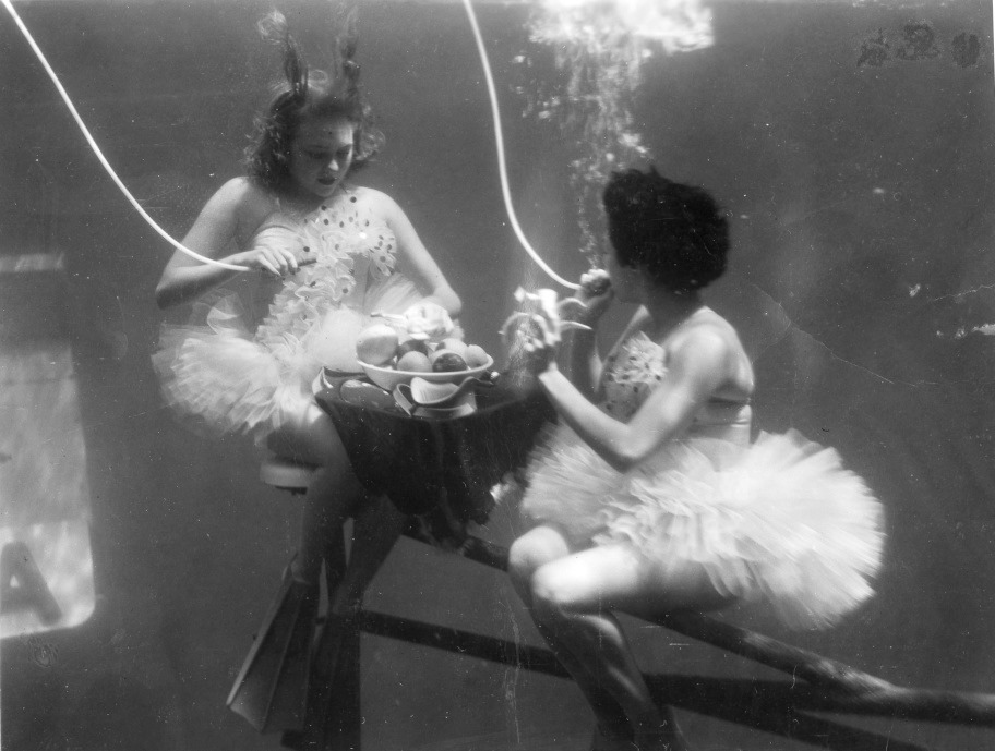 A scene from an underwater ballet performed at Aquarena Springs in San Marcos in 1955.