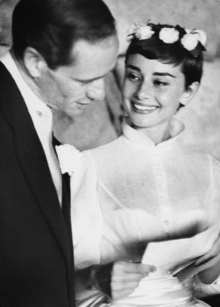 Audrey Hepburn and Mel Ferrer on Their Wedding Day and Honeymoon in Bürgenstock, Switzerland, 1954