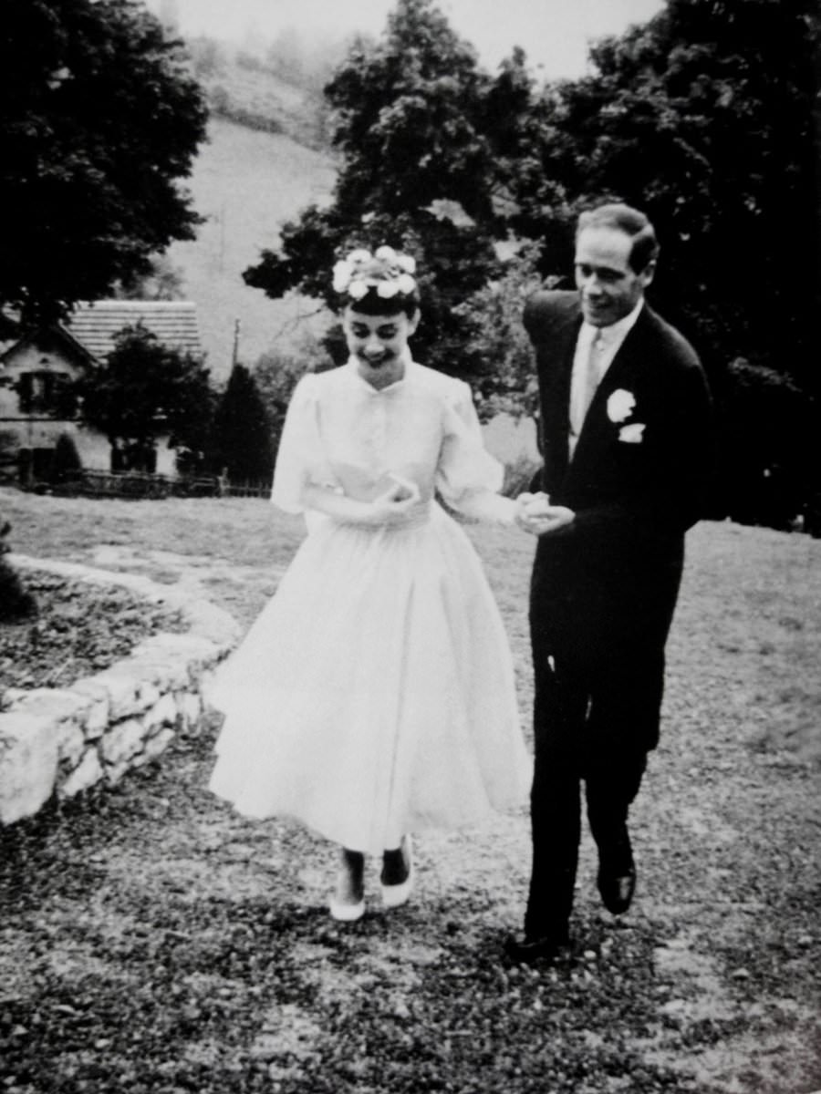 Audrey Hepburn and Mel Ferrer on Their Wedding Day and Honeymoon in Bürgenstock, Switzerland, 1954