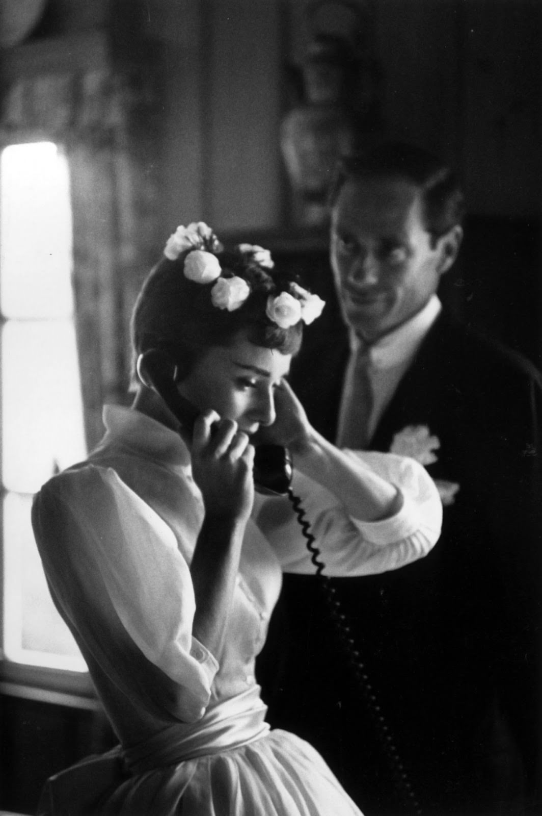 Audrey Hepburn and Mel Ferrer on Their Wedding Day and Honeymoon in Bürgenstock, Switzerland, 1954