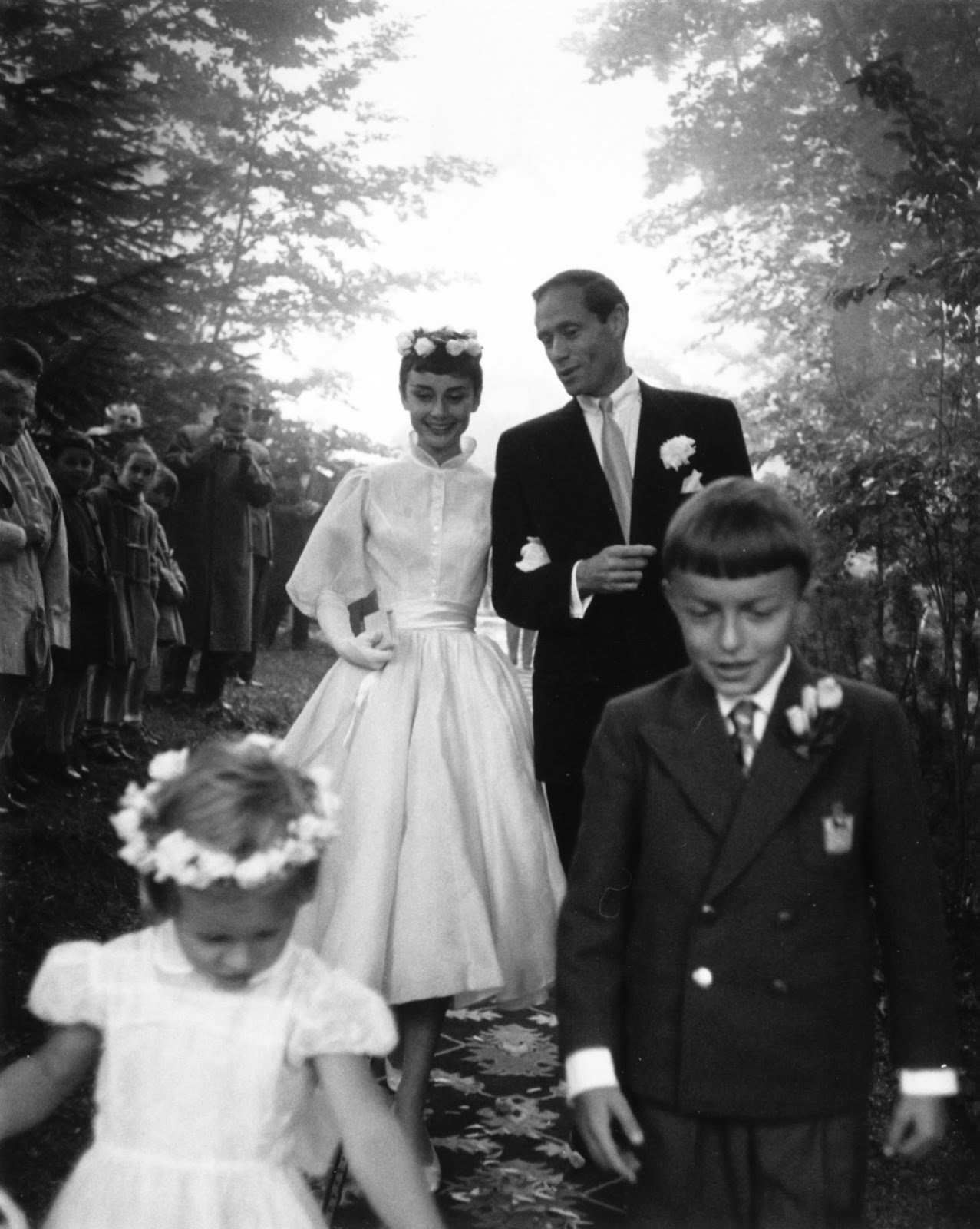 Audrey Hepburn and Mel Ferrer on Their Wedding Day and Honeymoon in Bürgenstock, Switzerland, 1954