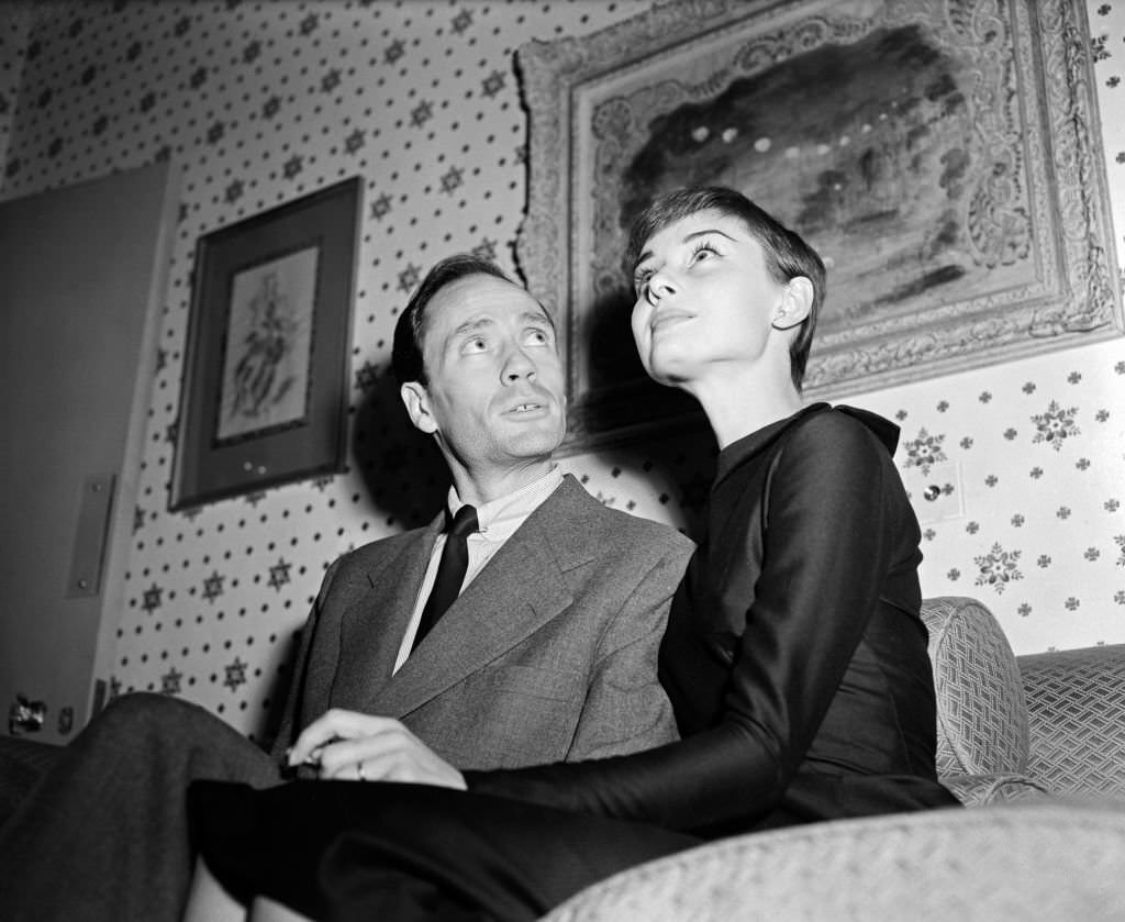 Audrey Hepburn and Mel Ferrer, 1954