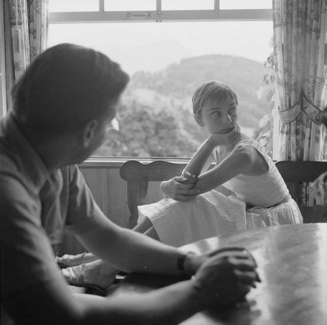 Fabulous Photos of Audrey Hepburn in Bürgenstock, Switzerland in 1954