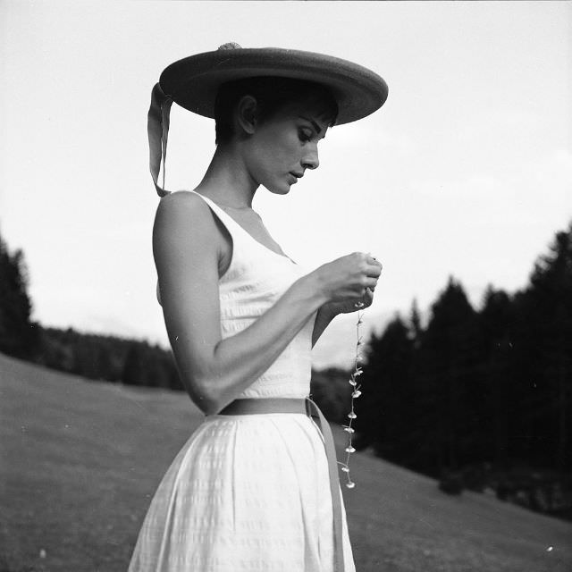 Fabulous Photos of Audrey Hepburn in Bürgenstock, Switzerland in 1954