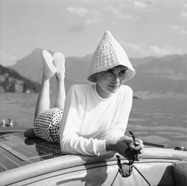 Fabulous Photos of Audrey Hepburn in Bürgenstock, Switzerland in 1954