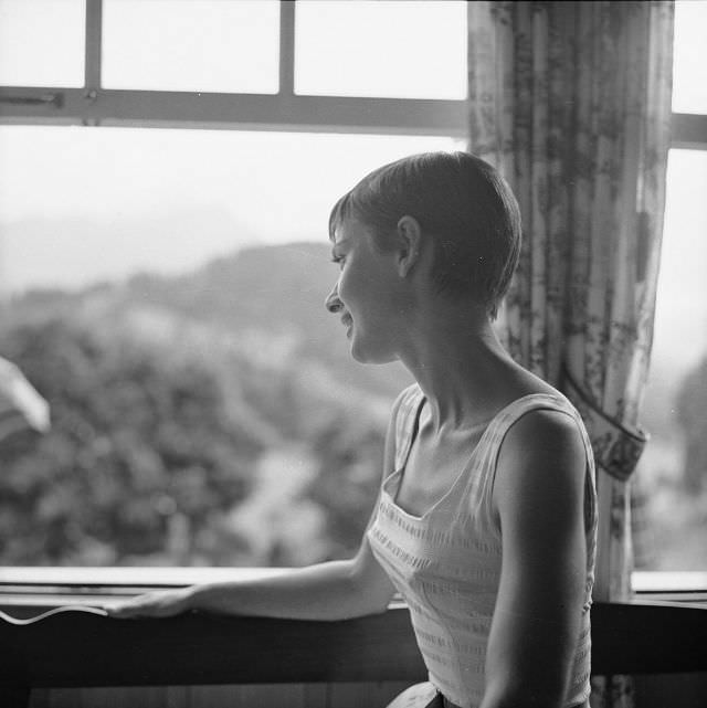 Fabulous Photos of Audrey Hepburn in Bürgenstock, Switzerland in 1954