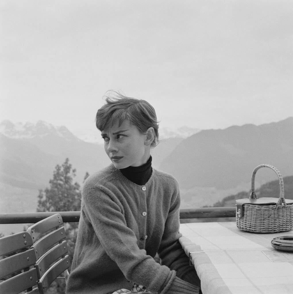 Fabulous Photos of Audrey Hepburn in Bürgenstock, Switzerland in 1954