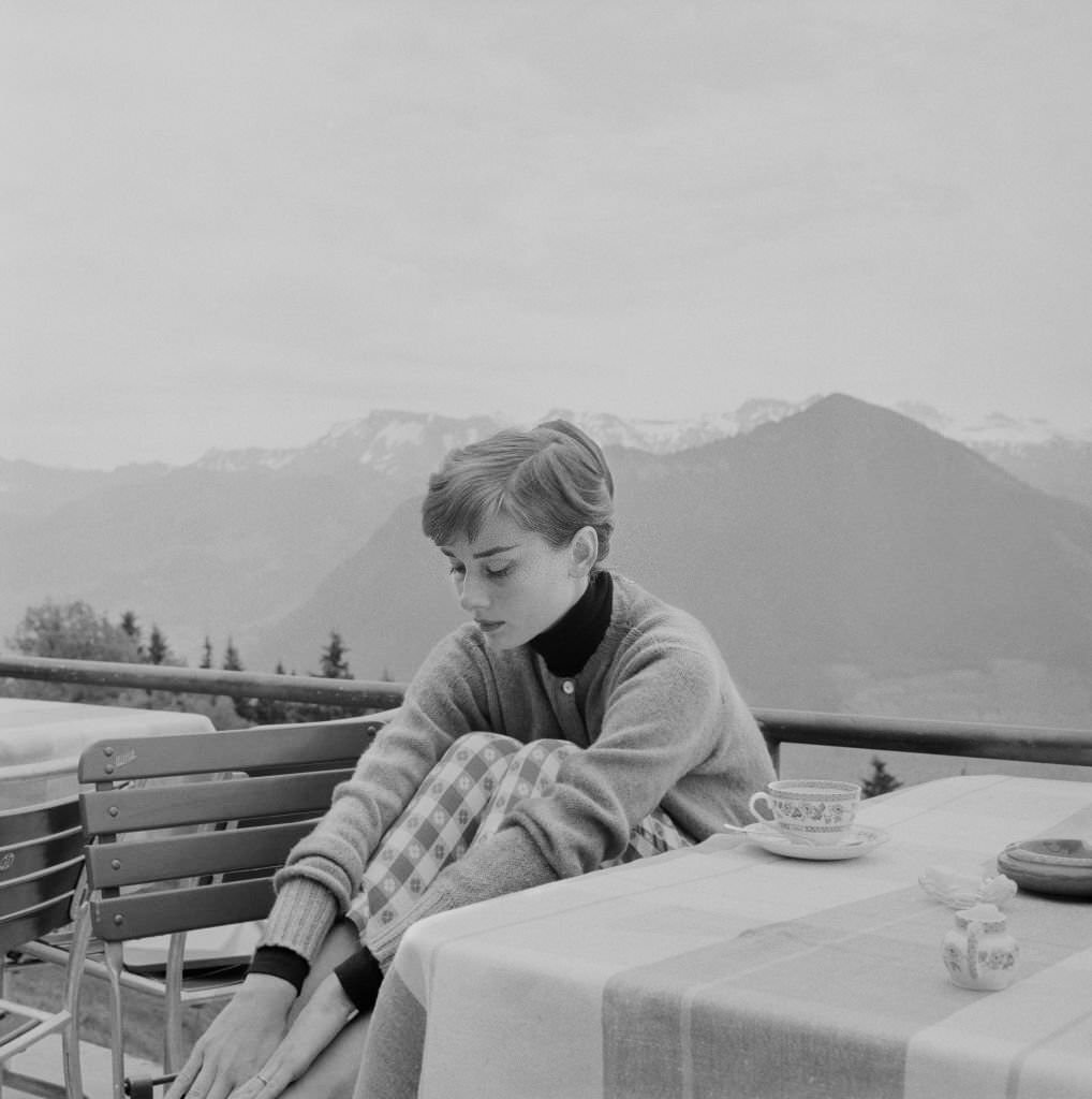 Fabulous Photos of Audrey Hepburn in Bürgenstock, Switzerland in 1954