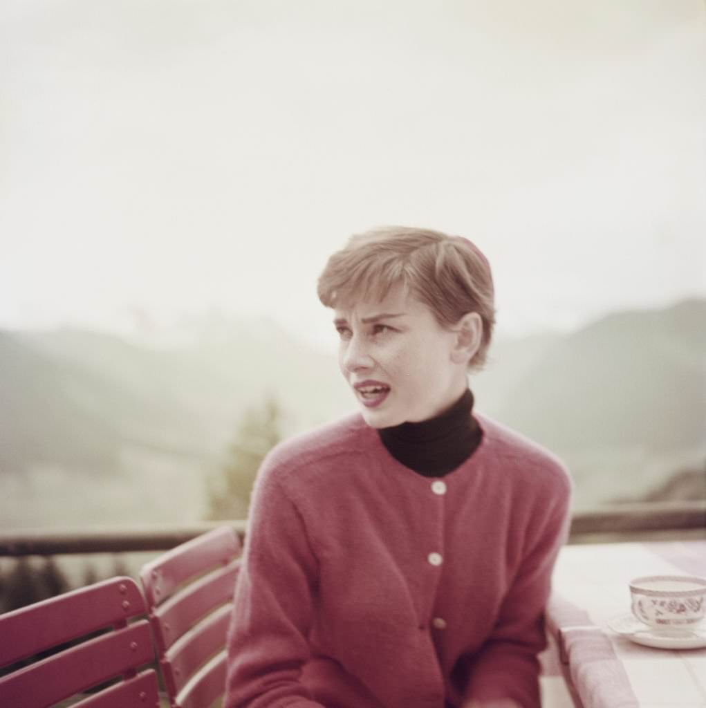 Fabulous Photos of Audrey Hepburn in Bürgenstock, Switzerland in 1954