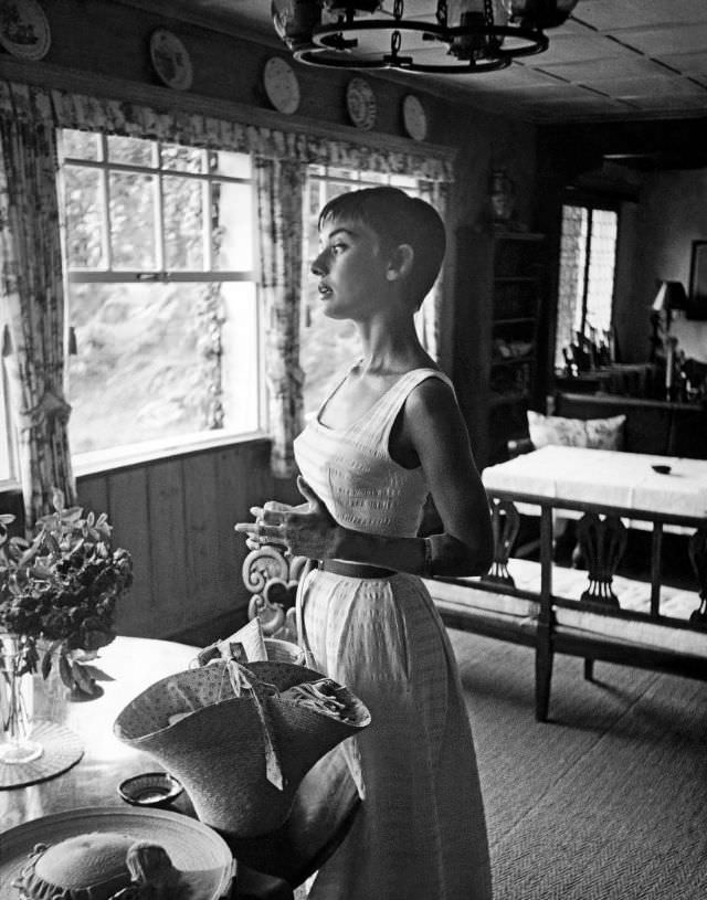 Fabulous Photos of Audrey Hepburn in Bürgenstock, Switzerland in 1954