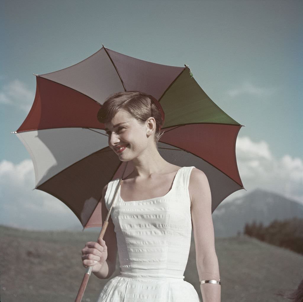 Fabulous Photos of Audrey Hepburn in Bürgenstock, Switzerland in 1954