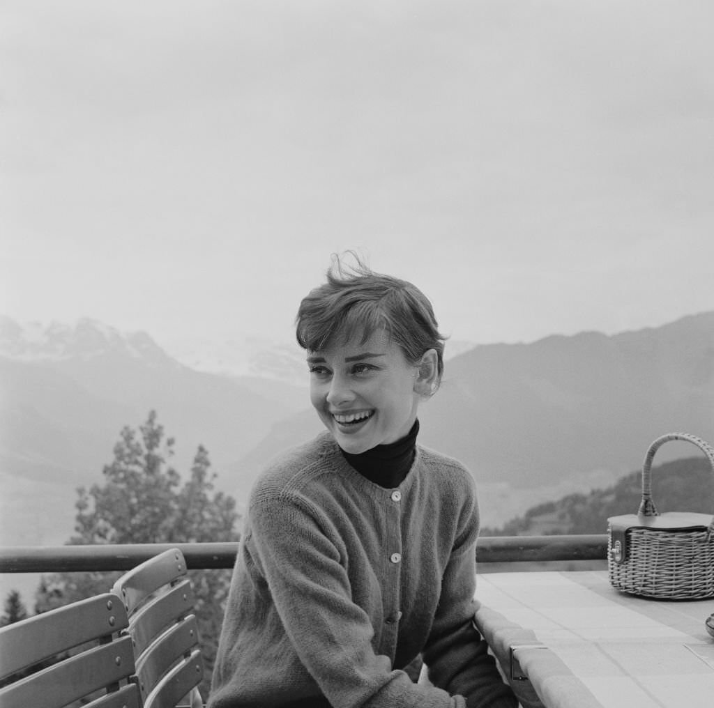 Fabulous Photos of Audrey Hepburn in Bürgenstock, Switzerland in 1954