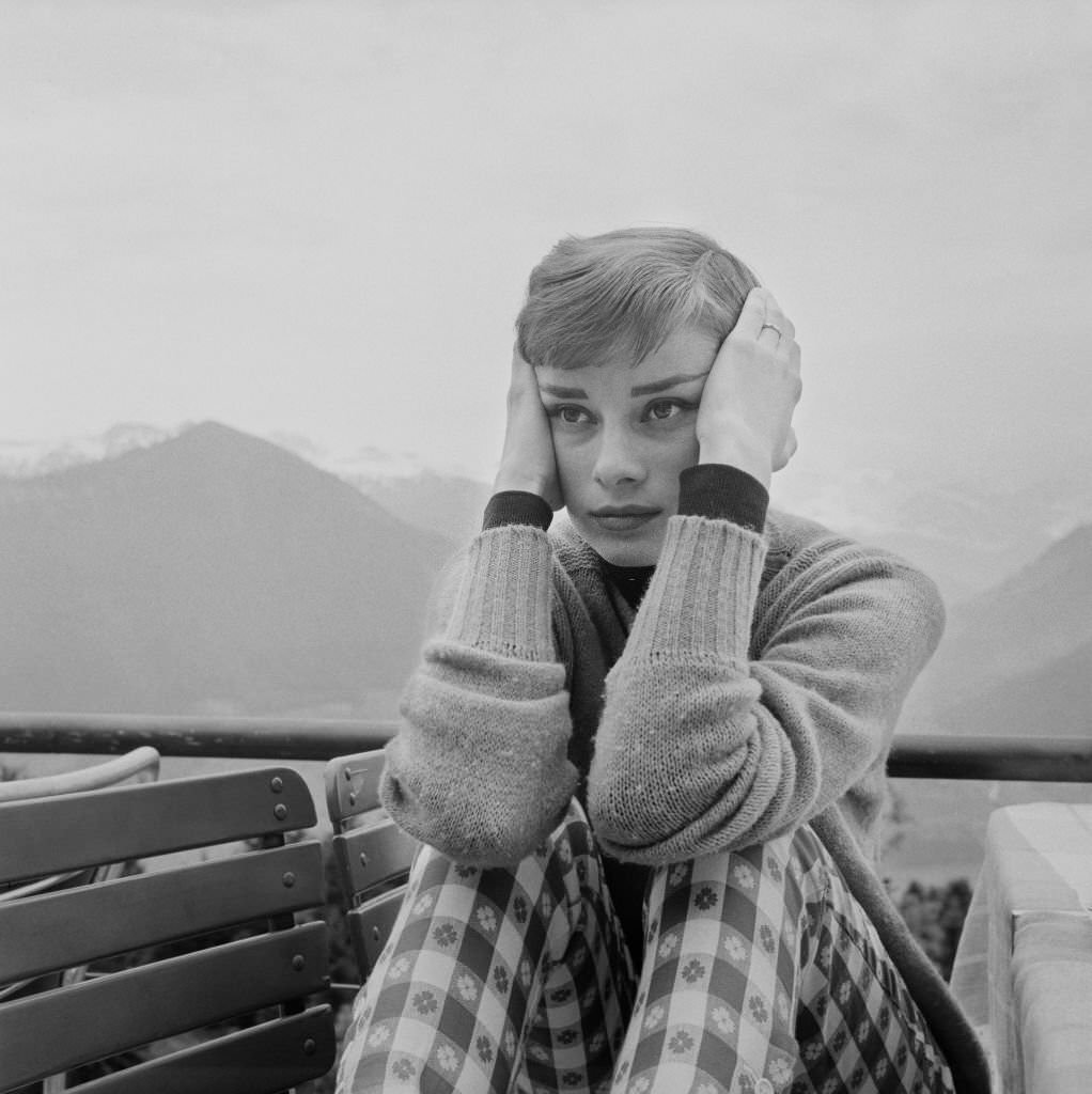 Fabulous Photos of Audrey Hepburn in Bürgenstock, Switzerland in 1954