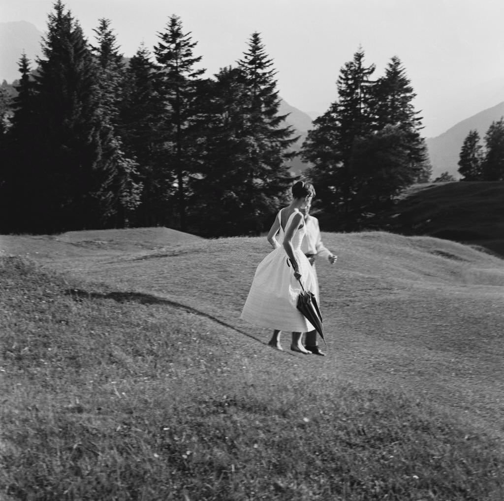 Fabulous Photos of Audrey Hepburn in Bürgenstock, Switzerland in 1954