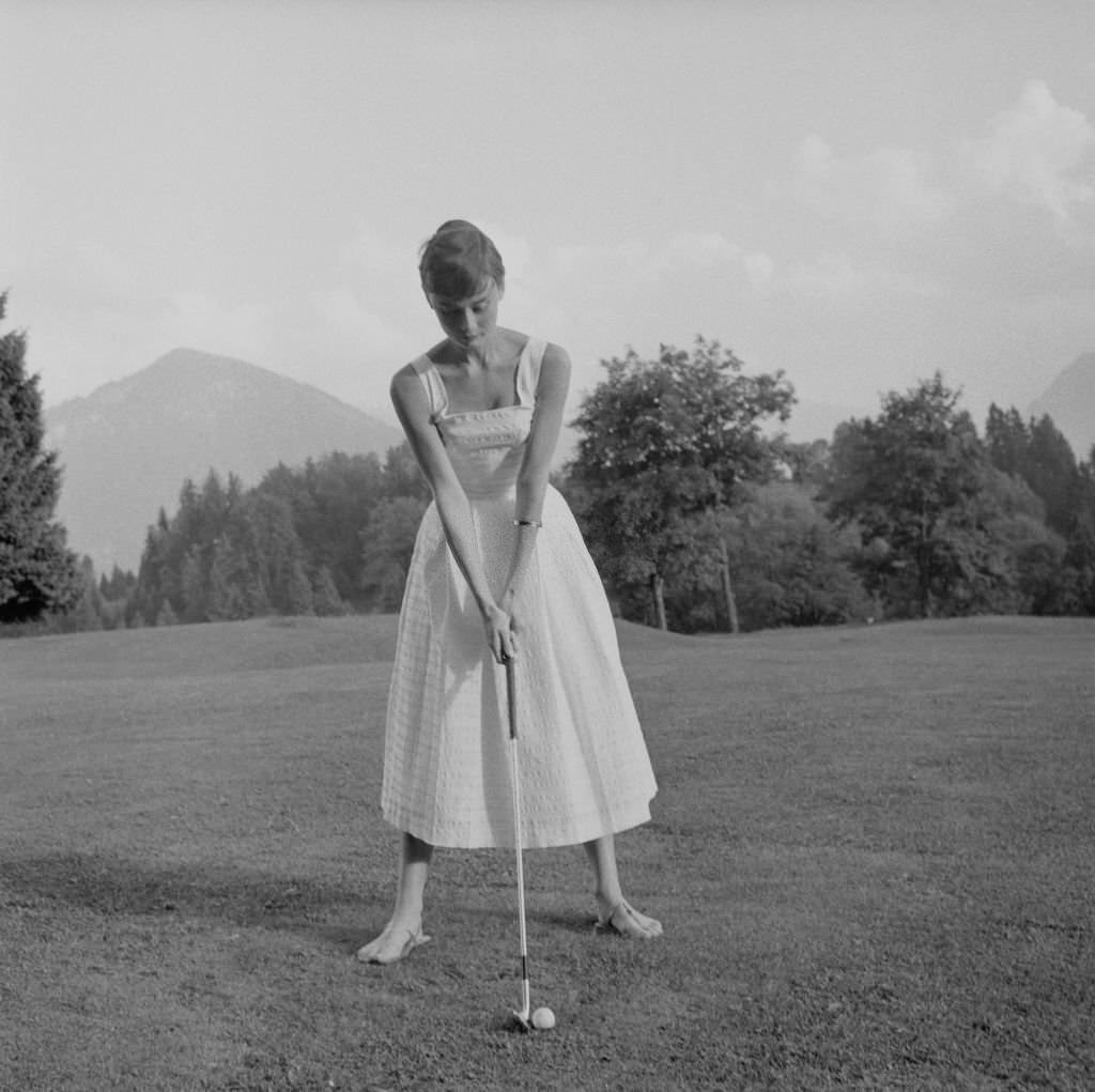 Fabulous Photos of Audrey Hepburn in Bürgenstock, Switzerland in 1954