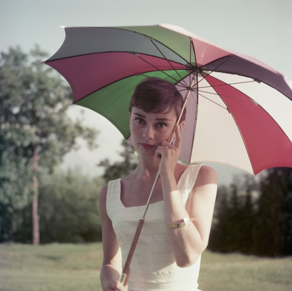 Fabulous Photos of Audrey Hepburn in Bürgenstock, Switzerland in 1954