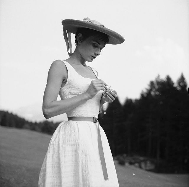 Fabulous Photos of Audrey Hepburn in Bürgenstock, Switzerland in 1954