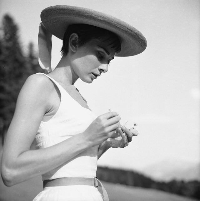 Fabulous Photos of Audrey Hepburn in Bürgenstock, Switzerland in 1954