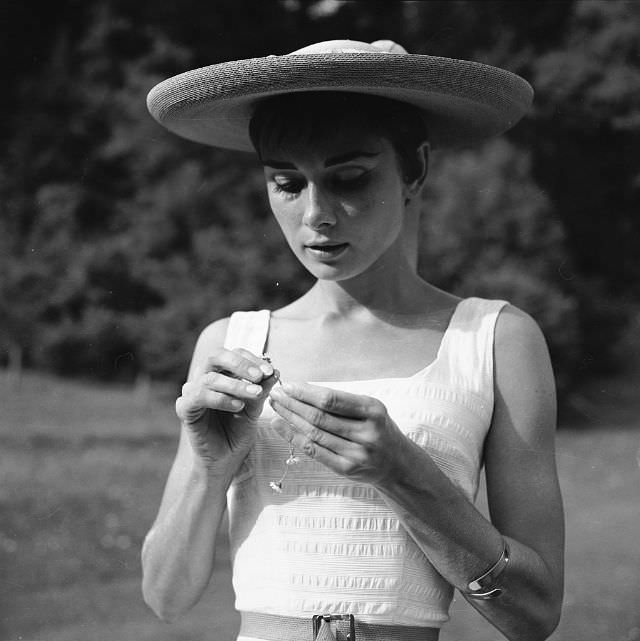 Fabulous Photos of Audrey Hepburn in Bürgenstock, Switzerland in 1954