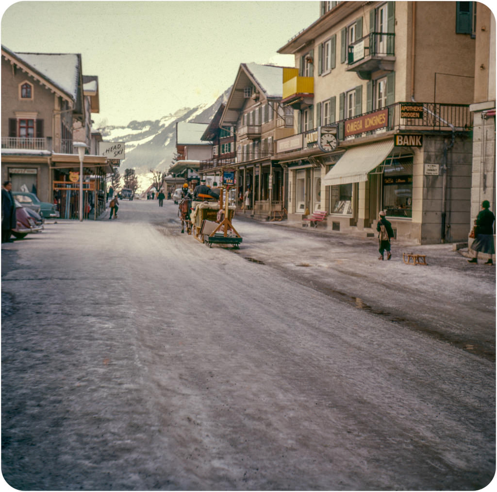 Fascinating Medium Format Color Photos Show Life in Bern, Switzerland, in the Winter of 1959