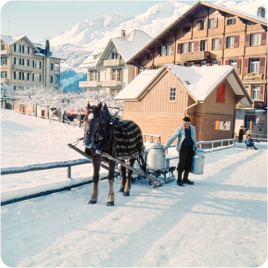 Fascinating Medium Format Color Photos Show Life in Bern, Switzerland, in the Winter of 1959