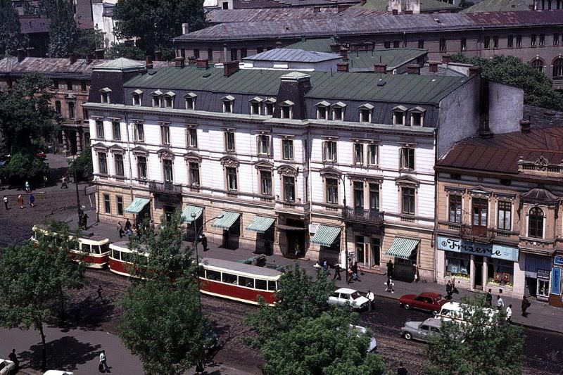 Bucharest from a hotel bedroom window, 1976