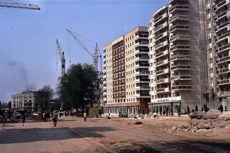 Nicholas Titulescu Avenue, near the North Railway Station, Bucharest, 1976
