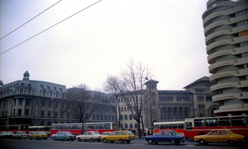 Bucharest street scenes, 1979