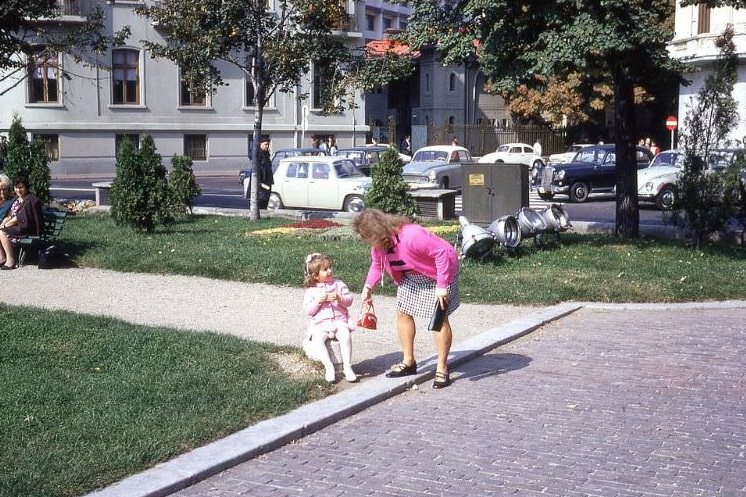 At a park in Bucharest, 1971