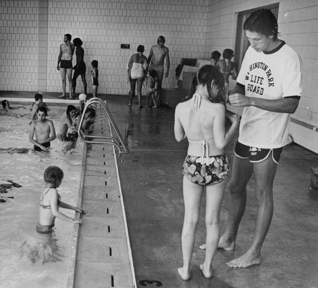 Morning Pool Practice For The Deaf Swimmers Begins At 6 A.M.