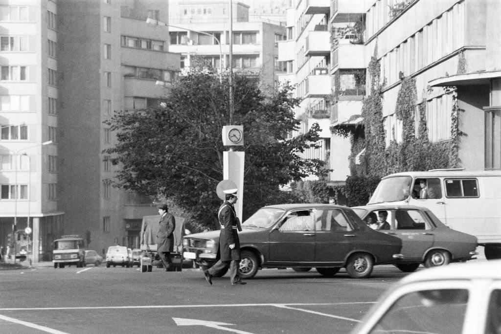 A general view of Bucharest City on October 8, 1979 in Bucharest, Romania.