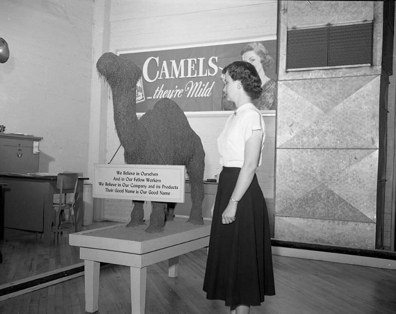 Inside the Camel Cigarette Factory of North Carolina in 1948