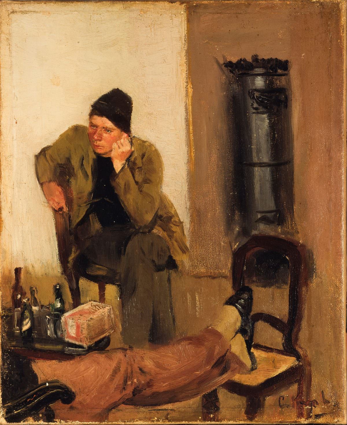 Charles Lundh in Conversation with Christian Krohg, 1883.