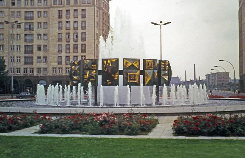 Strausberger Platz Fountain, 1969