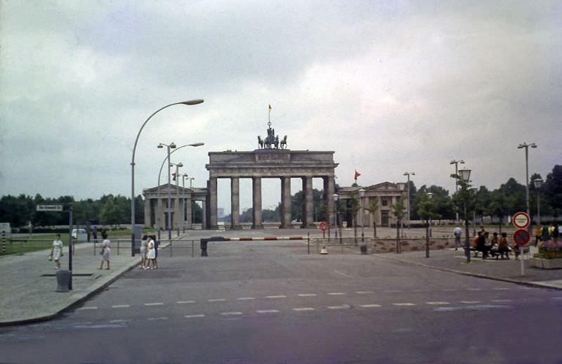 Brandenburg Gate from the East, East Berlin, 1969