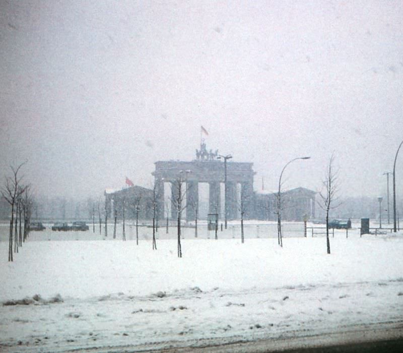 Brandenburg Gate, East Berlin, February 1970