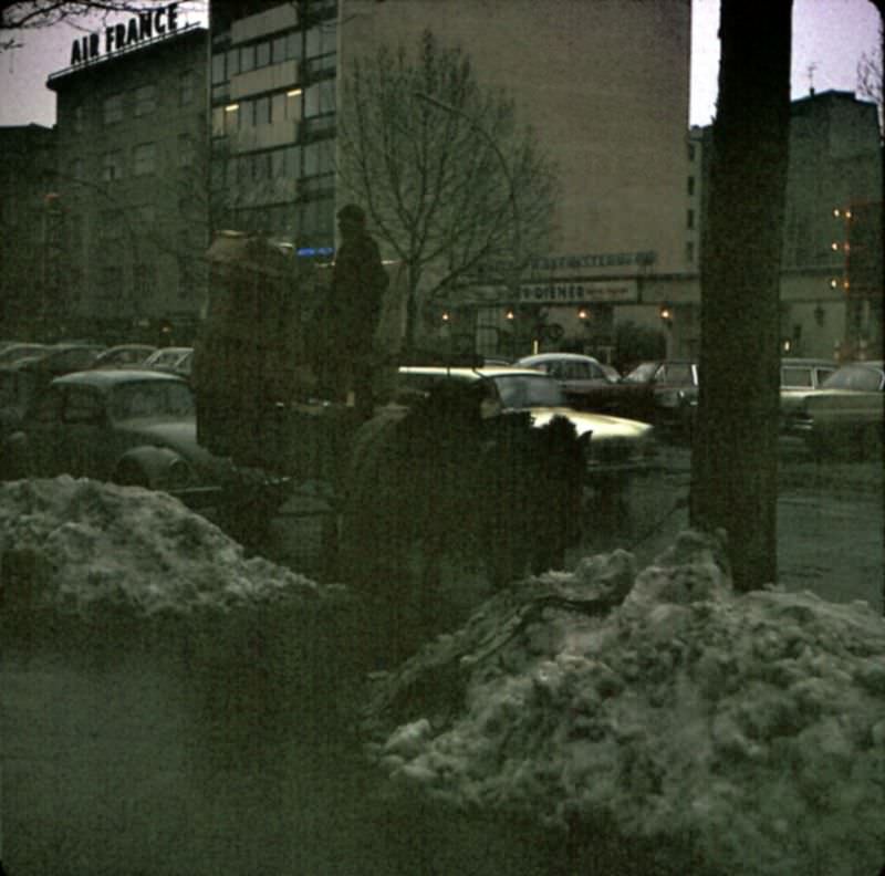 West Berlin street scenes, February 1970