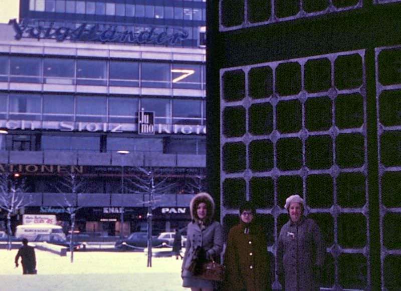 At the Kaiser-Wilhelm-Gedächtniskirche, West Berlin, February 1970