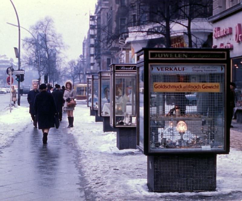 On the Kurfurstendamm, West Berlin, February 1970